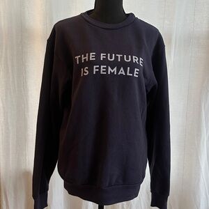 American Apparel - Navy ‘The Future Is Female’ Sweatshirt - S